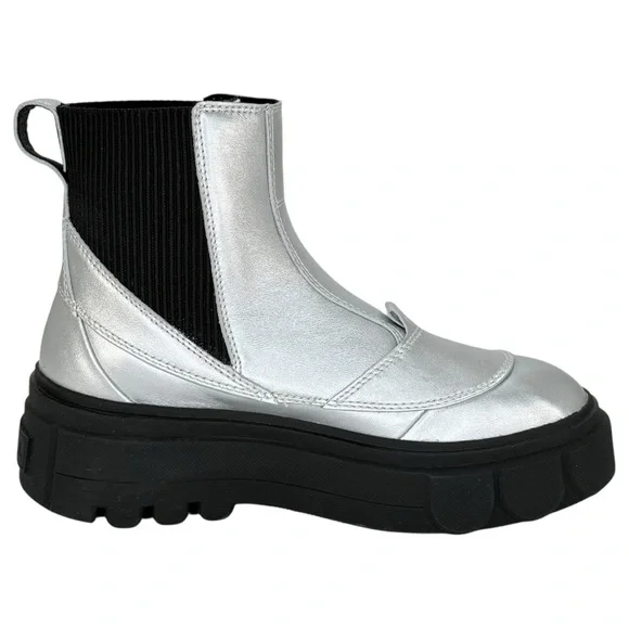 Sorel Caribou X Silver Leather Waterproof Womens Chelsea Boots Size 8M - Picture 5 of 14